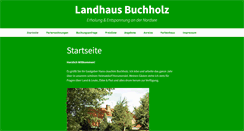 Desktop Screenshot of landhaus-buchholz.de