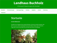 Tablet Screenshot of landhaus-buchholz.de